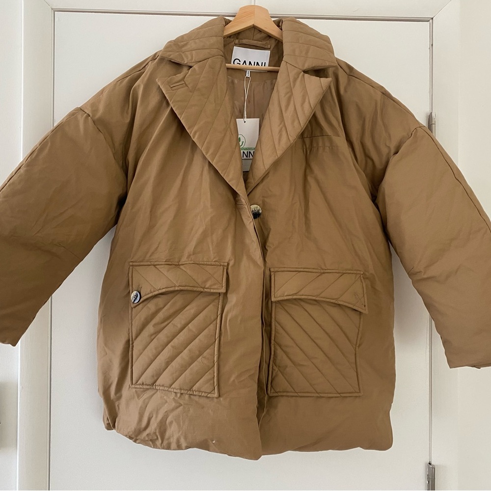 NEW Ganni Puffer/padded Cotton jacket Small-Medium